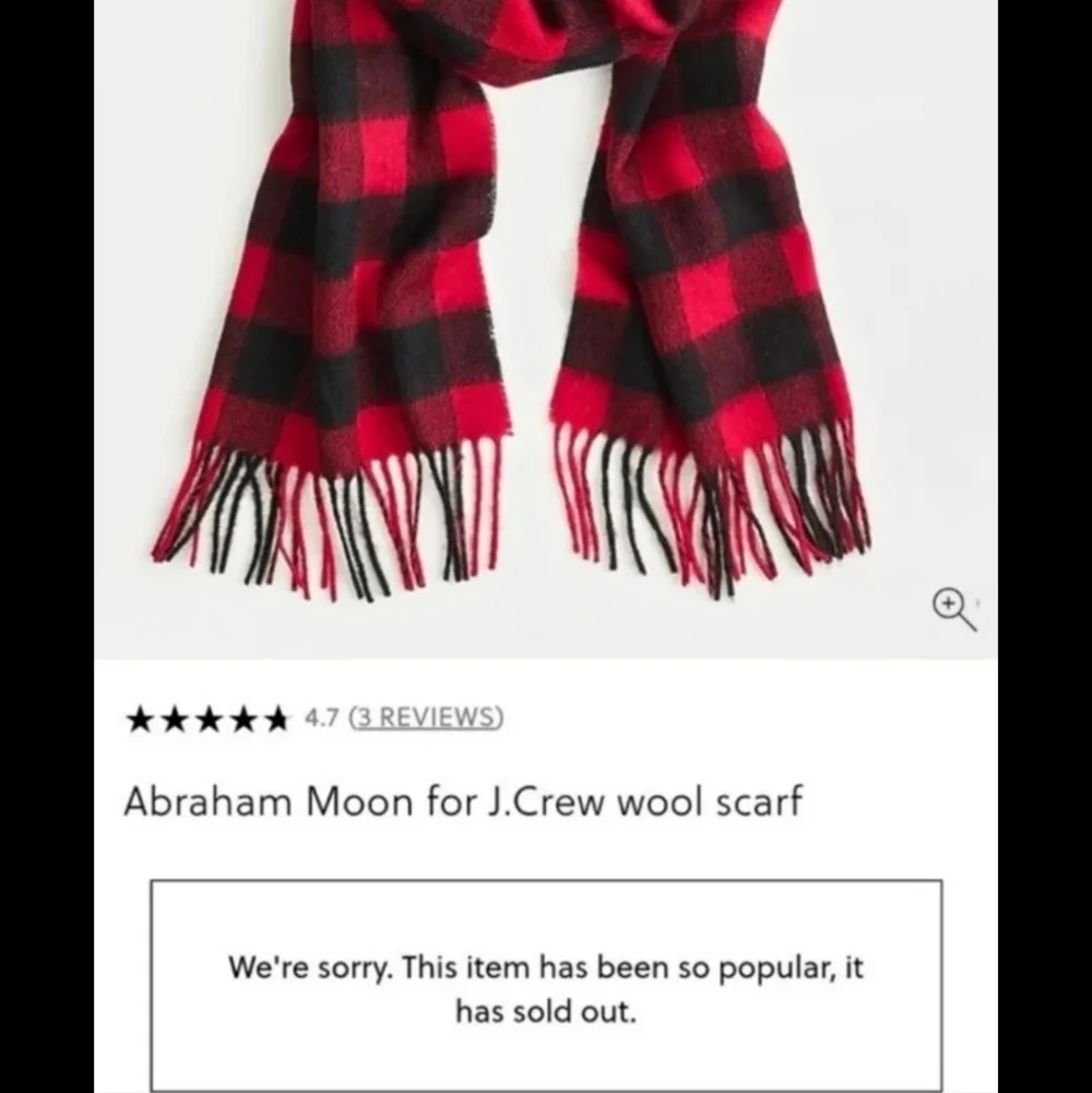 J.CREW Yarn Dyed Wool Scarf Men's X Long 68 X 12 BNWT SO RETIRED 2023